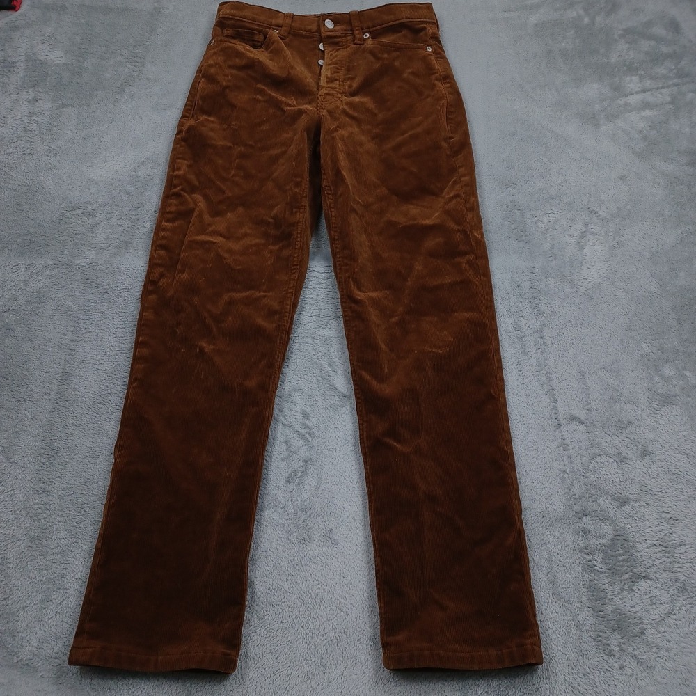 Banana Republic Pants Womens 28 Brown Corduroy Button Fly Straight Preppy